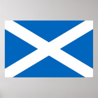 Poster with Flag of Scotland