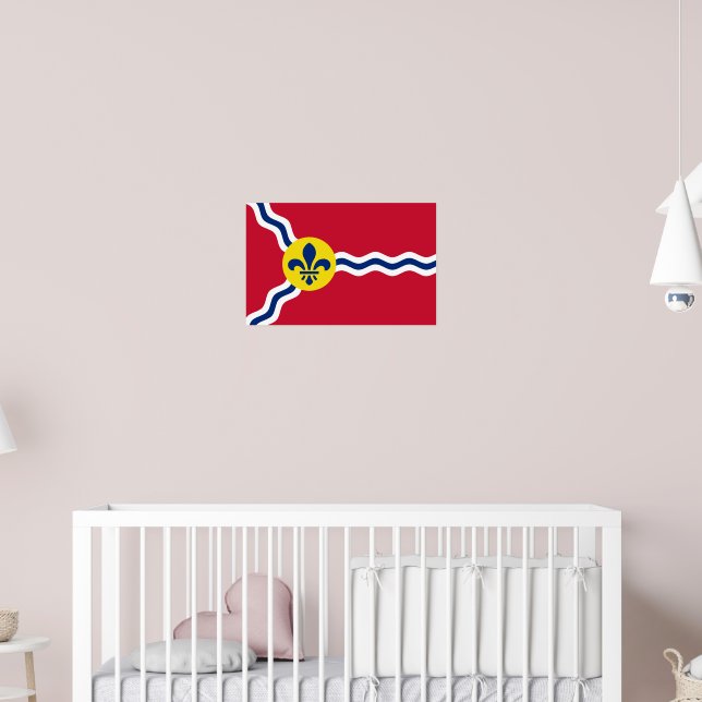 Poster with Flag of St. Louis, Missouri (Nursery 2)