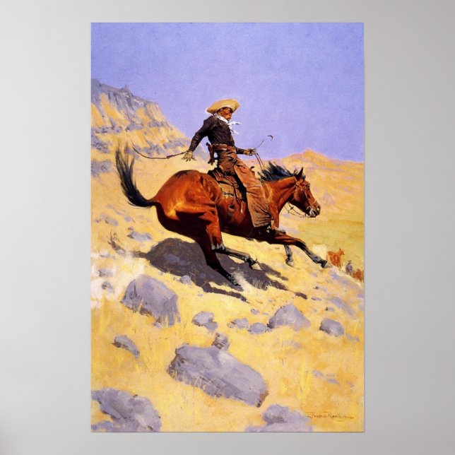 Poster With Frederic Remington Painting (Front)