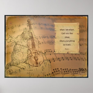 Poster with poem Rumi