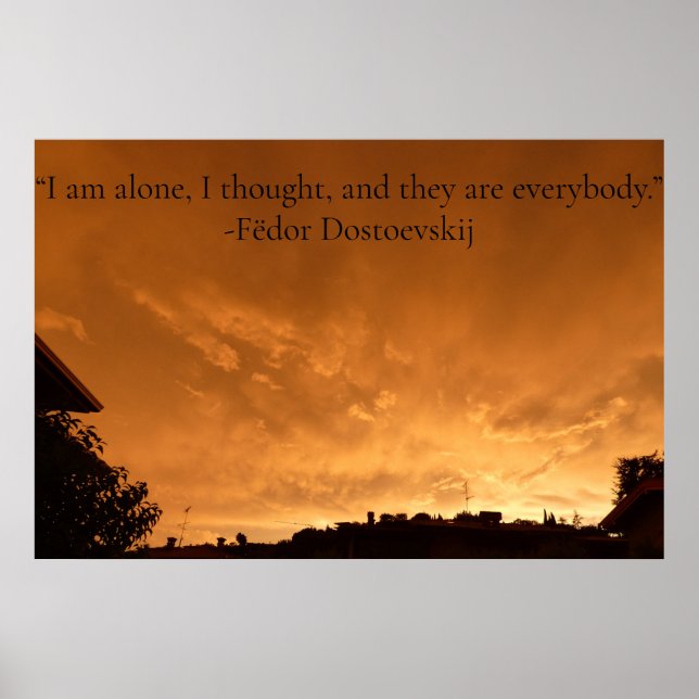  Poster with quote. (Front)