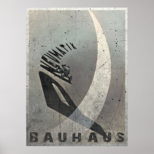 Poster with Vintage László Moholy-Nagy Print