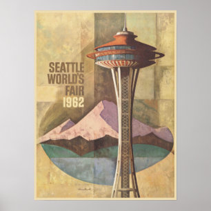 Poster with Vintage World's Fair Poster Print