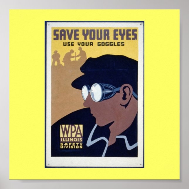 Poster WPA Save Your Eyes (Front)