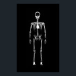 Poster - X-Ray Vision Single Skeleton Black White<br><div class="desc">X-Ray Vision Single Skeleton Black White High Quality, highly collectable and easy to customise x-ray style skeleton design. A modern and spooky Halloween & Gothic style design made especially for all the people into strange art out there! This X-Ray Single Spooky Skeleton design from Galleria Voxeed's X-ray Vision Skeleton Collection...</div>