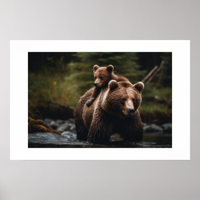 Poster Yellowstone Bear (Front)