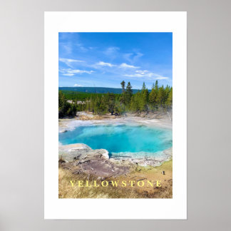 Poster Yellowstone Thermal Hot Pot