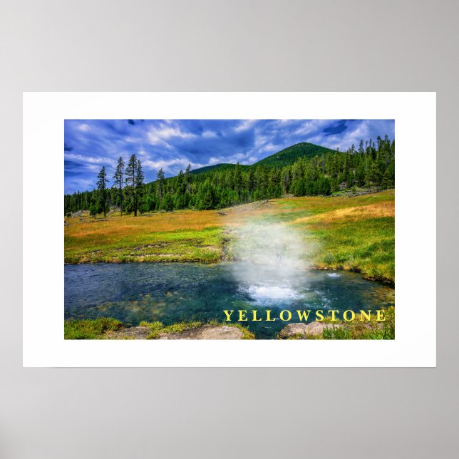 Poster Yellowstone Thermal Hot Pot (Front)