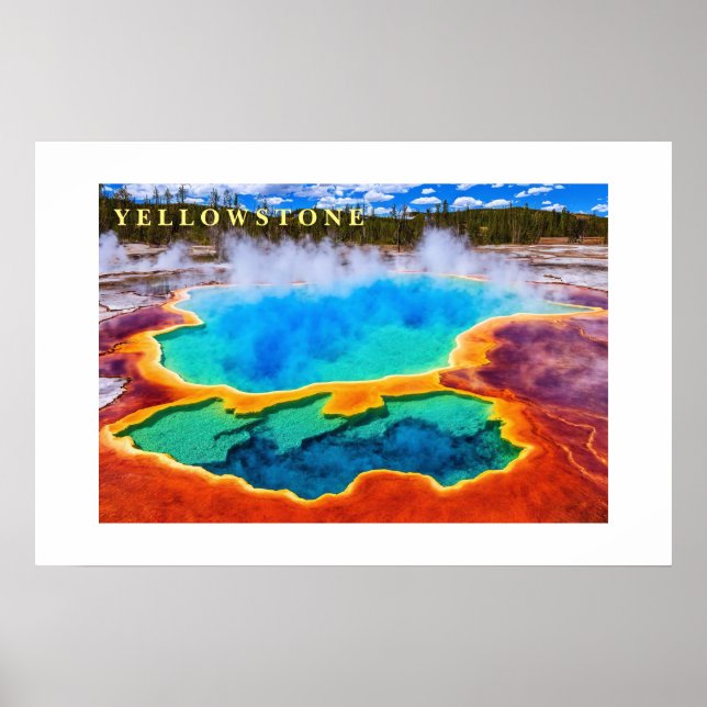 Poster Yellowstone Thermal Hot Pot (Front)