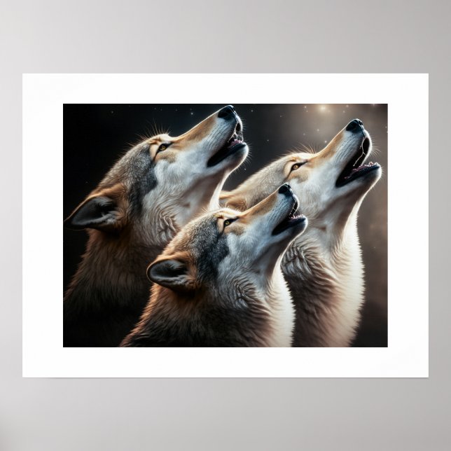 Poster Yellowstone Wolves (Front)