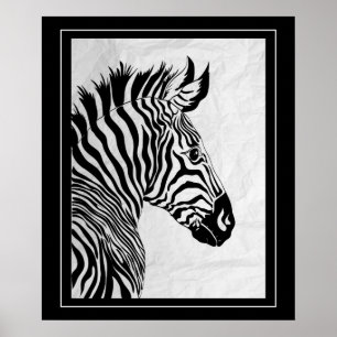 Poster-Zebra  20" x 24" Poster