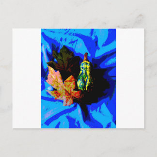 Posterised Pear Postcard