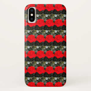 Posterised Red Roses Pattern Case-Mate iPhone Case