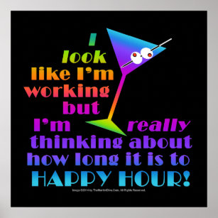 POSTERS & ARCHIVAL PRINTS - How Long To Happy Hour