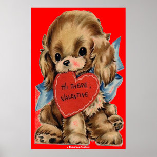 POSTERS FOR VALENTINES DAY - CUTE PUPPY DOG GIFTS