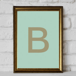 posters kid letter initial