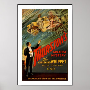 Posters Theatre Vintage Thurston Magican Car