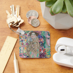 Posthumous Portrait of Ria Munk by Gustav Klimt Key Ring