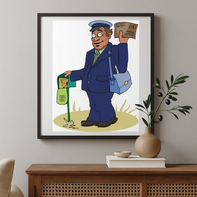 Postie Delivering Poster (Creator Uploaded)