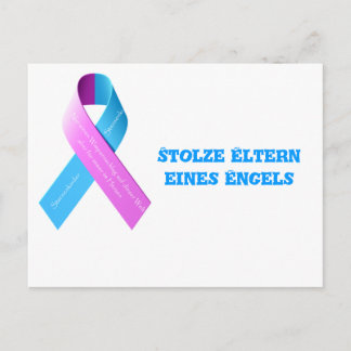 Postkarte stolze Eltern eines Engels Postcard