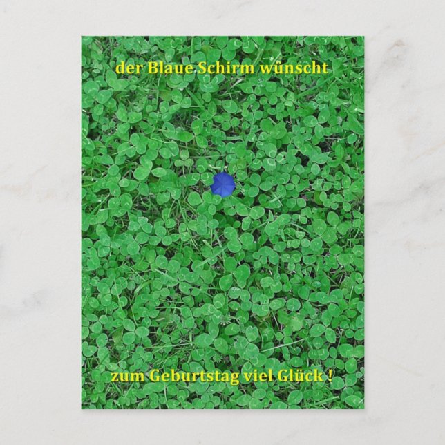 Postkarte - Viel Glück Postcard (Front)