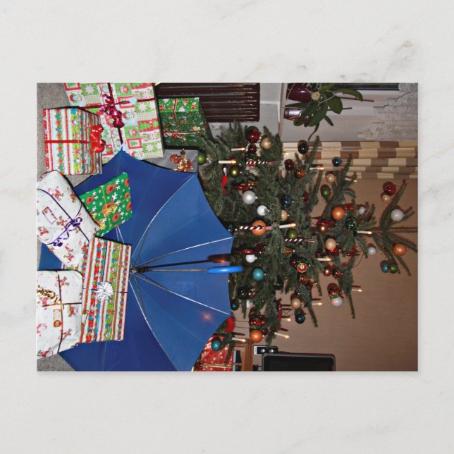 Postkarte - Weihnachten beim Blauen Schirm Postcard (Front)