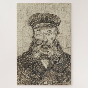 Postman Joseph Roulin (Sepia Sketch) (by van Gogh) Jigsaw Puzzle
