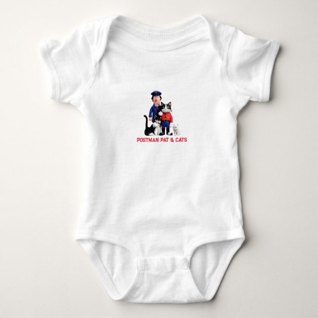 Postman Pat & Cats  Baby Bodysuit (Front)