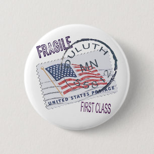 Postmark Duluth 55812 6 Cm Round Badge