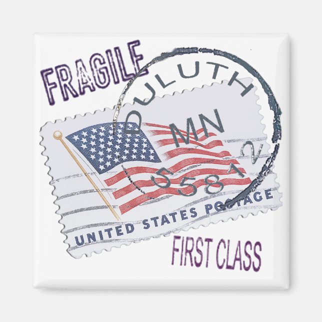 Postmark Duluth 55812 Magnet (Front)