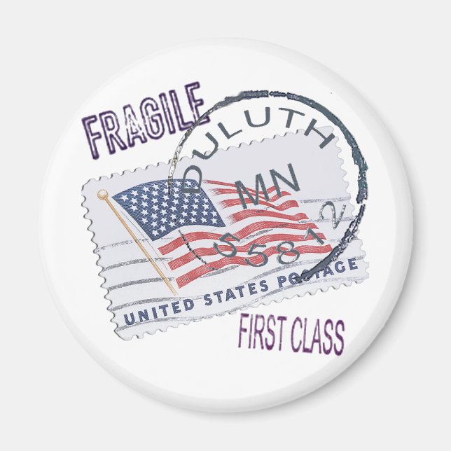 Postmark Duluth 55812 Magnet (Front)