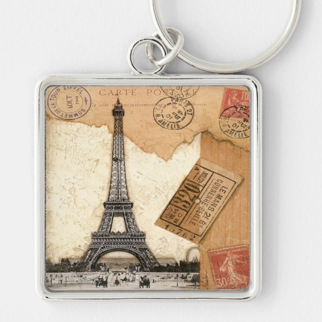 Postmark, Paris Key Ring (Front)