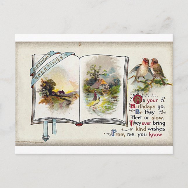 Postmarked May 14, 1911  Birthday Postcard (Front)