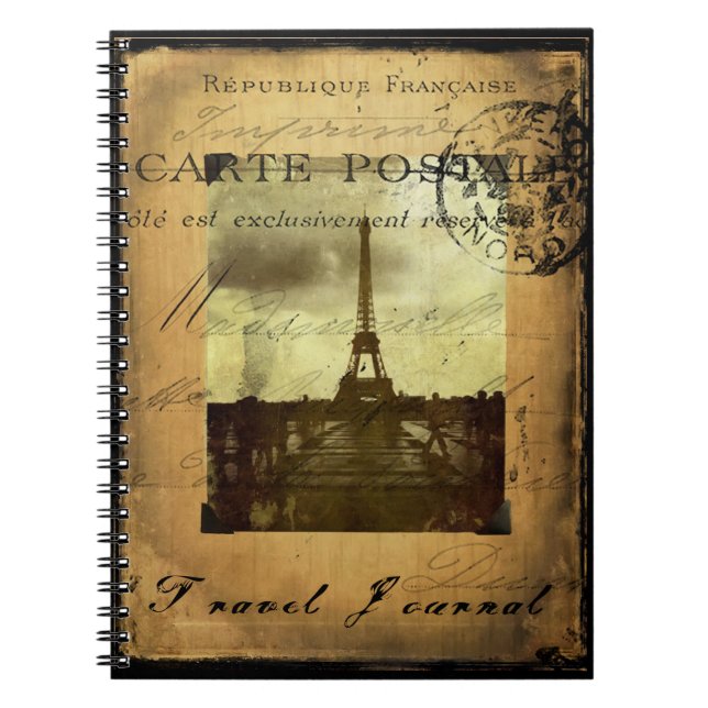 Postmarked Paris Travel Journal Notebook (Front)