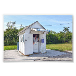 Postmaster Don in Ochopee, Florida Photo Print