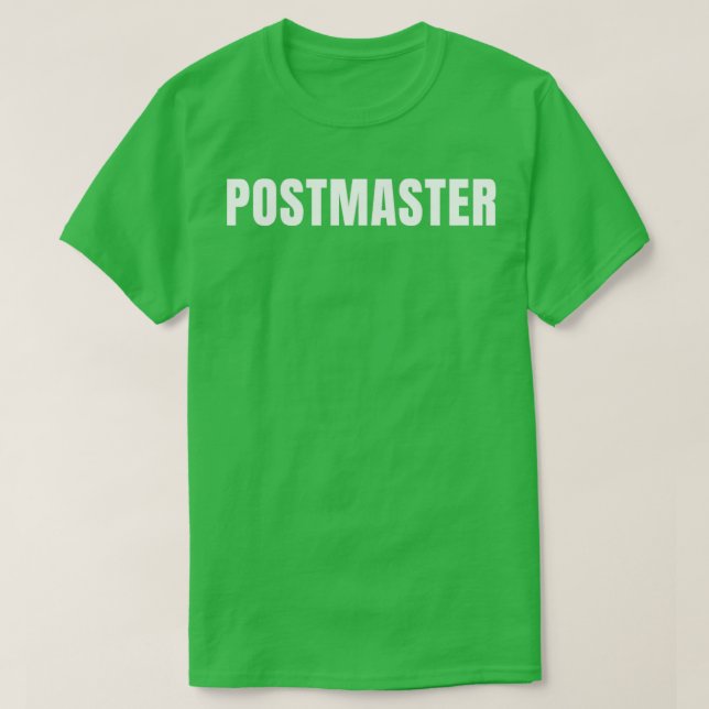 Postmaster Funny Job Title Profession Birthday Gif T-Shirt (Design Front)