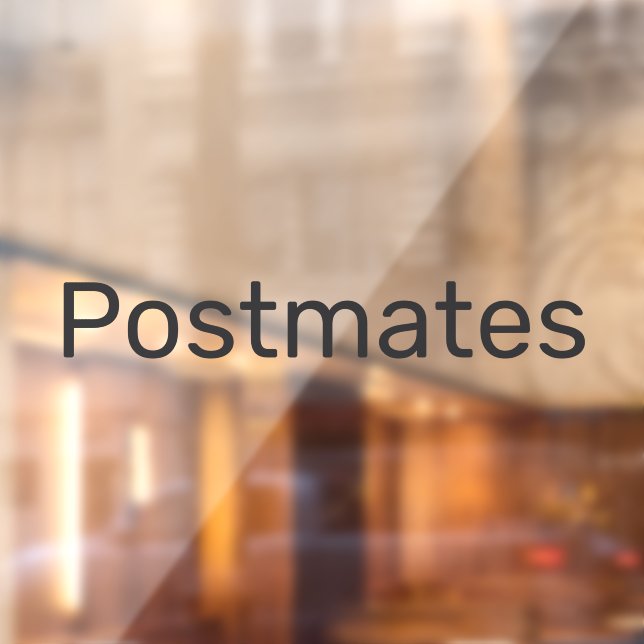 Postmates Delivery Driver Car Window Decal (Sheet 2)