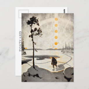 Postmen of the Wilderness   Arthur Heming   Postcard