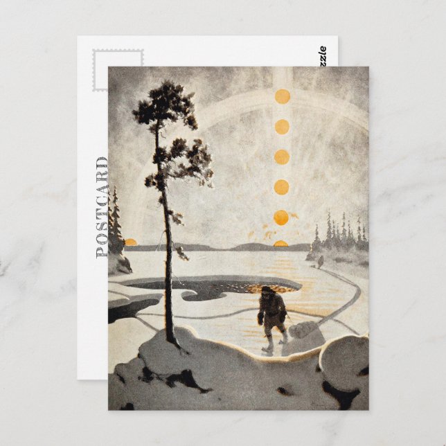 Postmen of the Wilderness | Arthur Heming | Postcard (Front/Back)