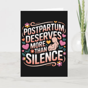 Postpartum Depression Mother Mama Maternal Mental Card