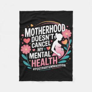 Postpartum Depression Mother Mama Maternal Mental Fleece Blanket