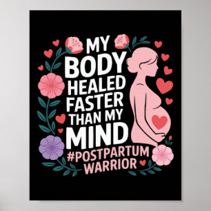 Postpartum Depression Mother Mama Maternal Mental  Poster