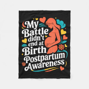 Postpartum depression mother mama maternal mentalP Fleece Blanket