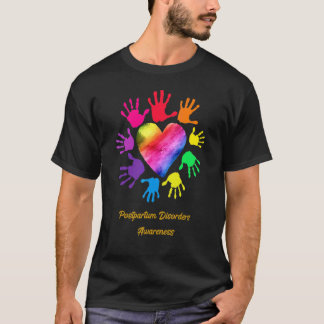 Postpartum Disorders Awareness Hands T-Shirt