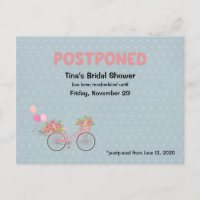 POSTPONED Bridal Shower Bike and Floral Polka Dot