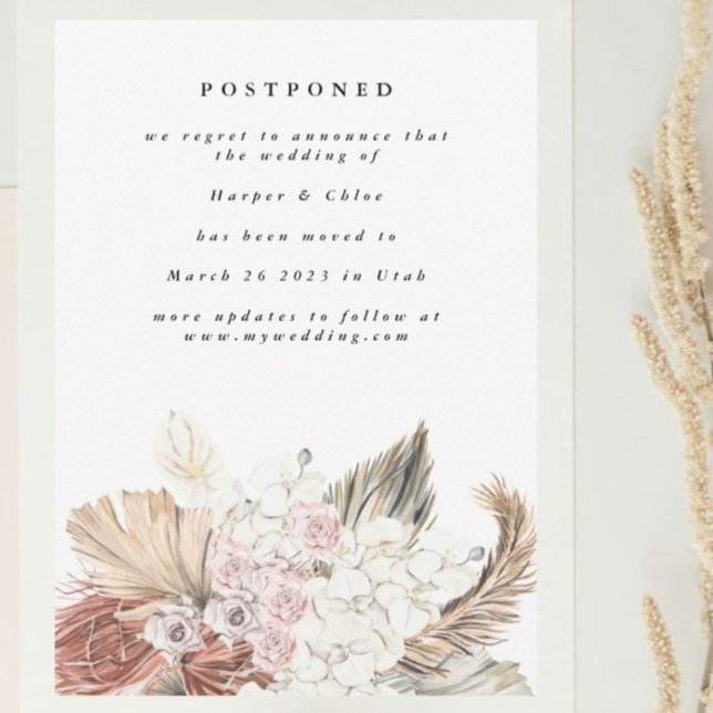 Postponed The Date Bohemian Pampas Change The Date Save The Date (Creator Uploaded)