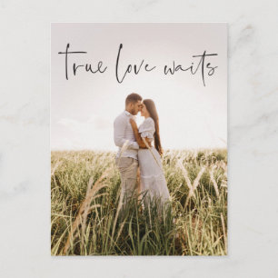 Postponed Wedding Announcement Change Postcard