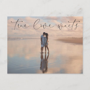 Postponed Wedding Announcement Change Postcard