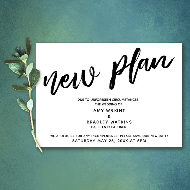 Postponed Wedding Announcement "New Plan" (Creator Uploaded)