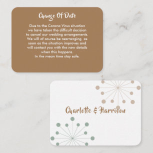 Postponed Wedding Change Of Date Announcement